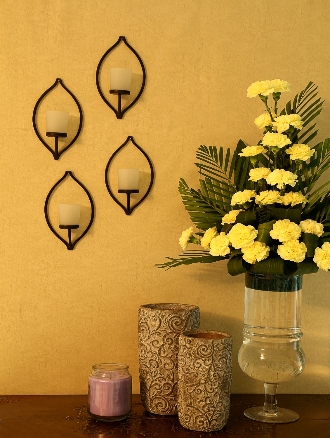 Hosley® SET OF 4 WALL SCONCE WITH FROSTED GLASS