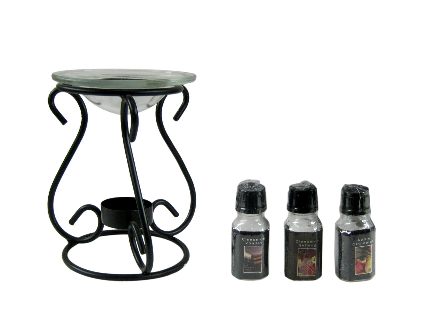 Hosley® Oil Warmer Gift set, Includes 3 Bottles of Assorted Fragrance Oils and 3 bonus tealights