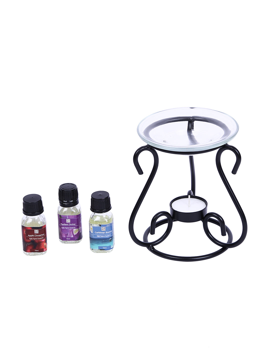 Hosley® Oil Warmer Gift set, Includes 3 Bottles of Assorted Fragrance Oils and 3 bonus tealights