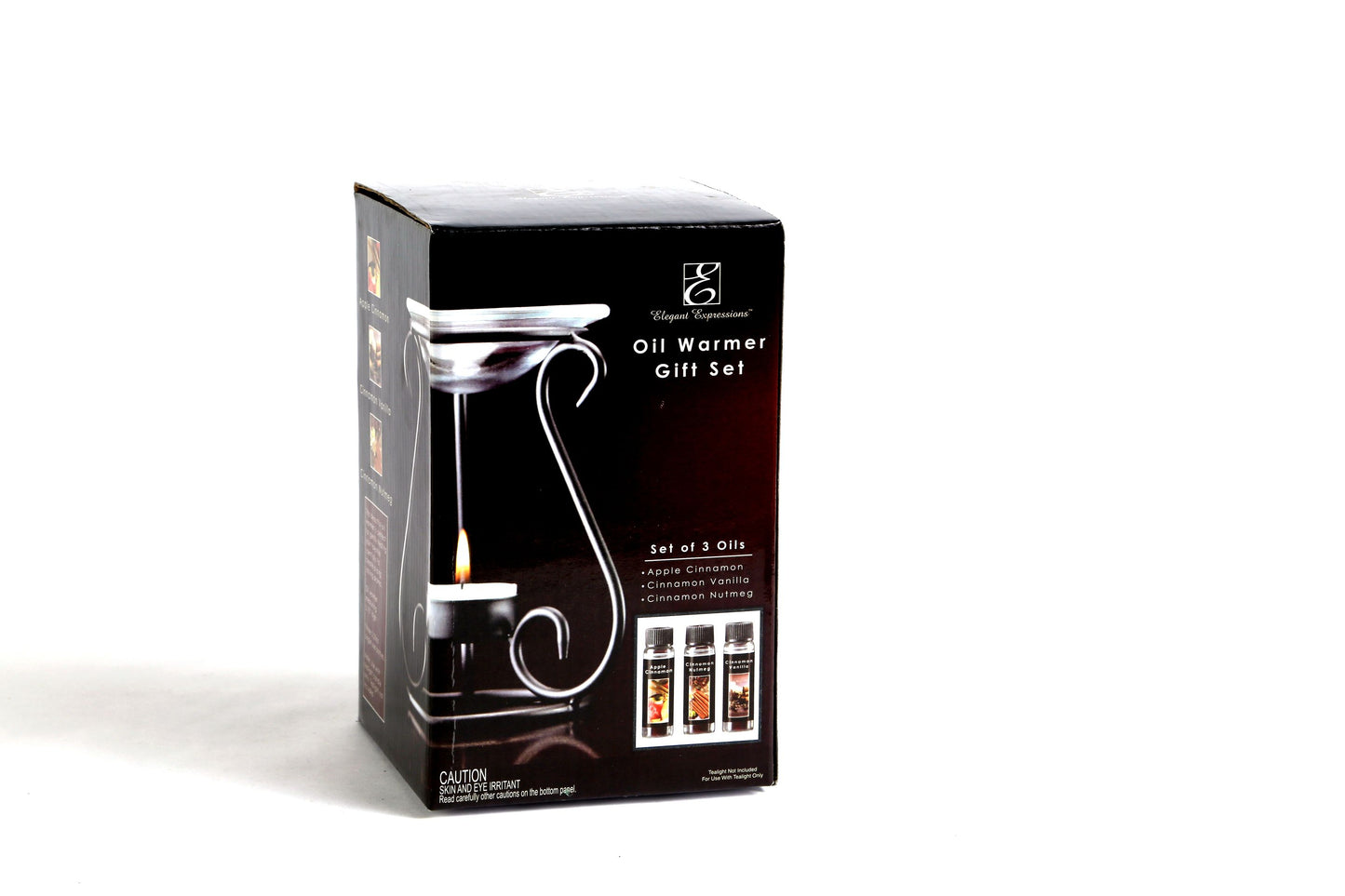 Hosley Highly Fragranced Metal Oil Burner Gift Set with Free T-lights