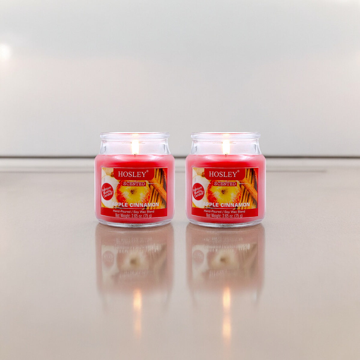 Hosley Set of 2 Apple Cinnamon 2.65 Oz (75g)