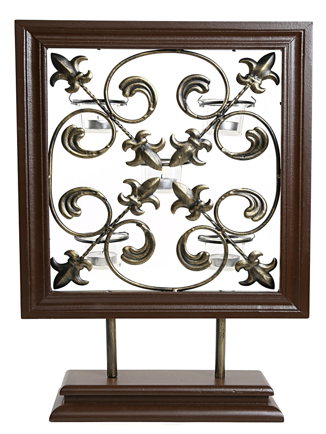Hosley Decorative 5 Cup Votive/Tealight Holder with Free Tealights