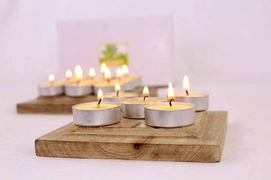 Hosley Highly Fragranced Citronella Tea Light Candles (Set of 30)