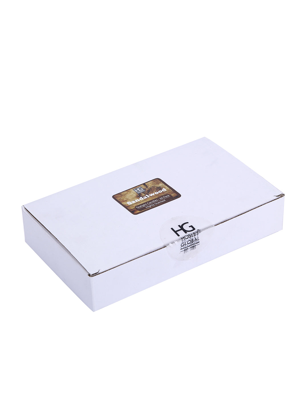 Hosley Highly Fragranced Sandalwood Tea Light Candles (Set of 30)