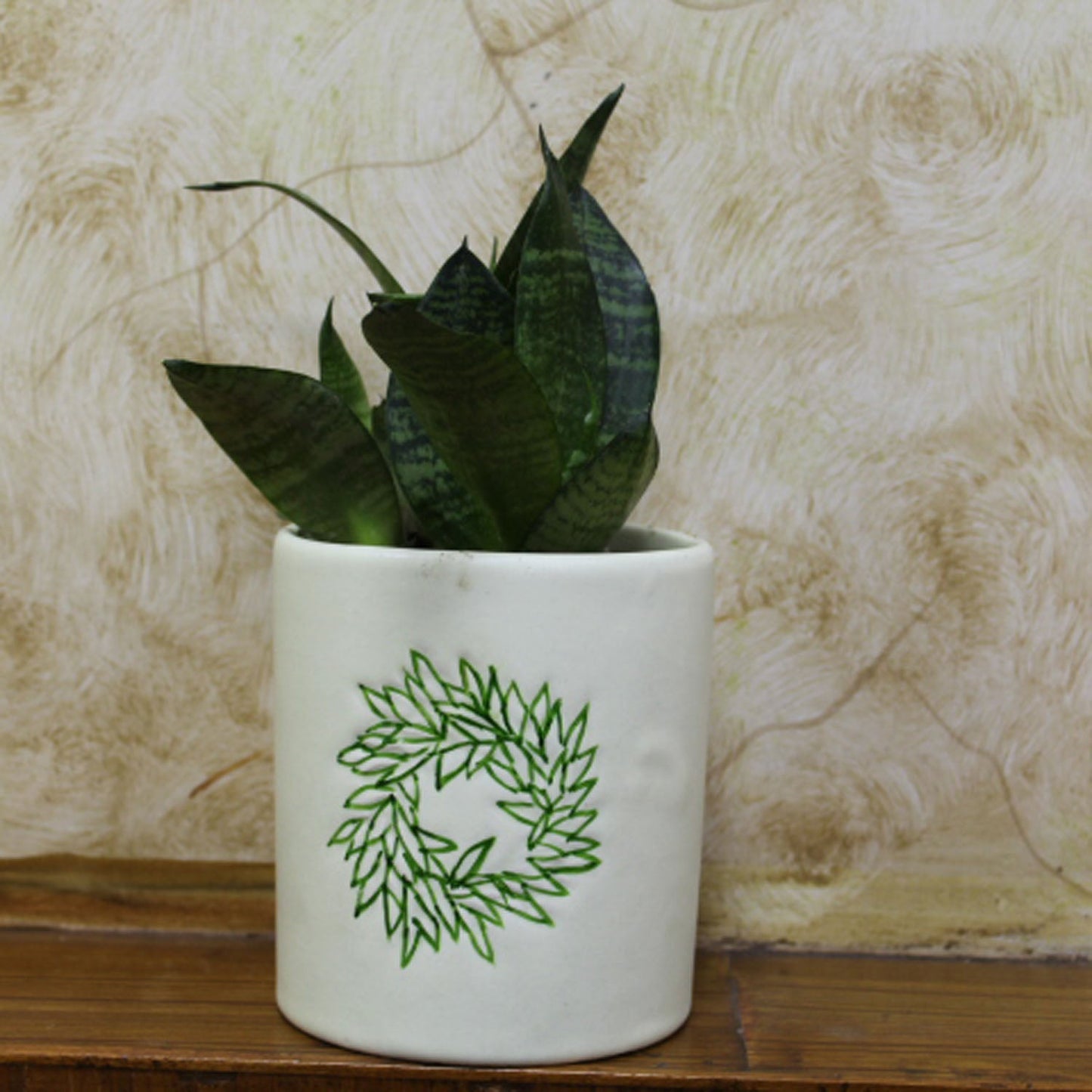 Hosley Ceramic Flower Vase / Flower Pot Planters for Indoor & Out Door Plants for Fresh and Dry Flower, 4 Inch Diameter Best for gifting Weddings, Special Events Pack of 1