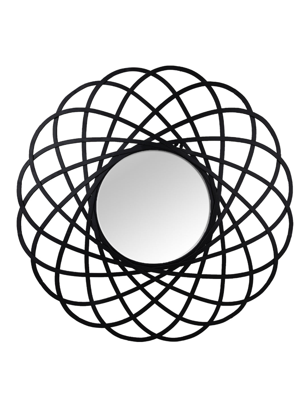 Hosley Decorative Circular Sprial Iron Wall Mirror