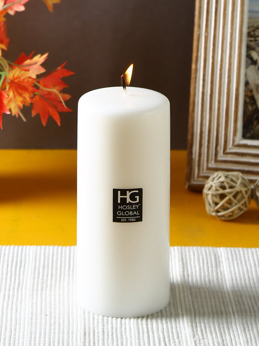 Hosley® Unscented 6inch Pillar Candle