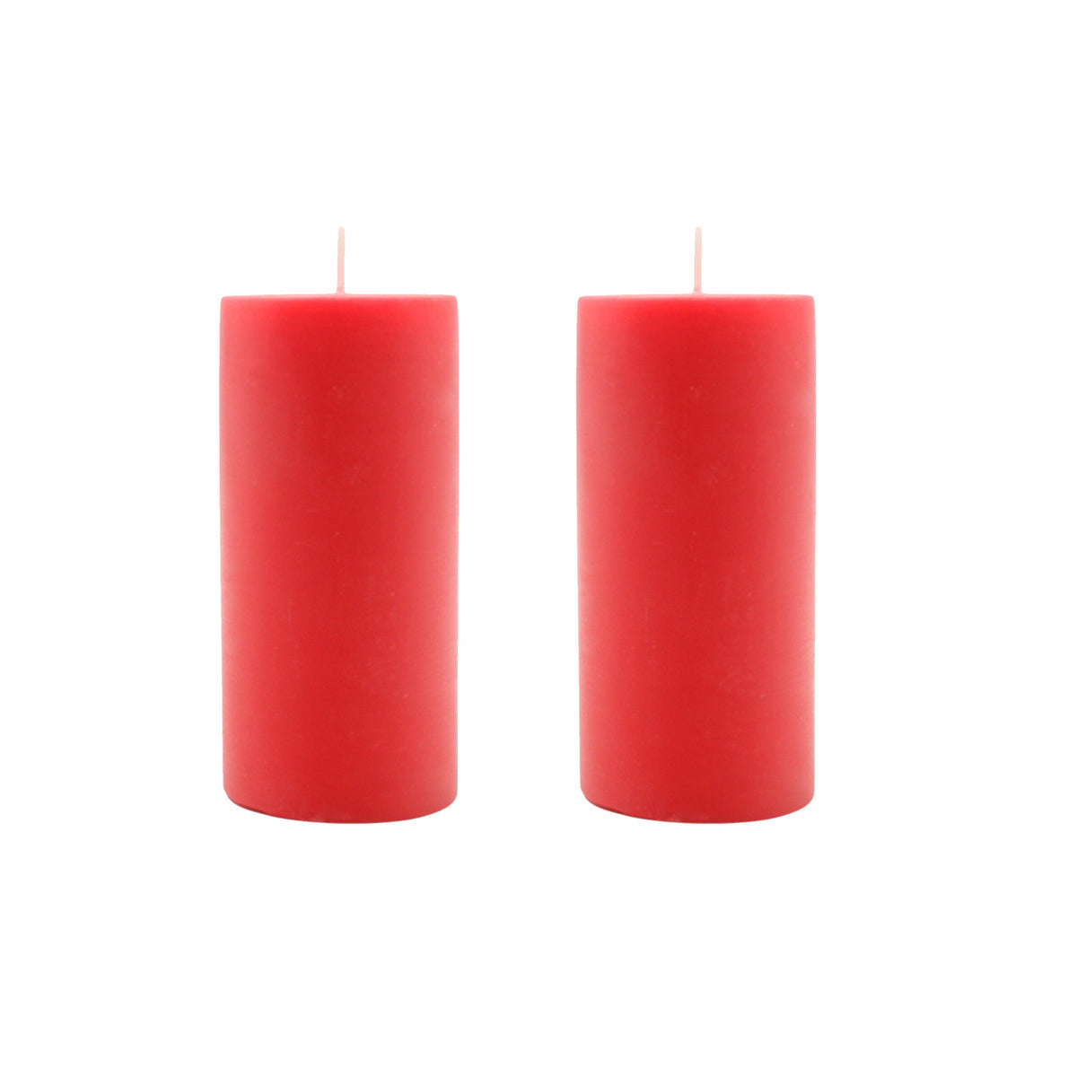 Hosley Set of 2 Fragrances Pillar Candles Apple Cinnamon - Premium Scented. Long-Lasting Burn