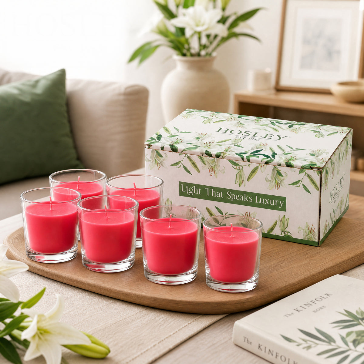 Apple Cinnamon Votive Glass Candle