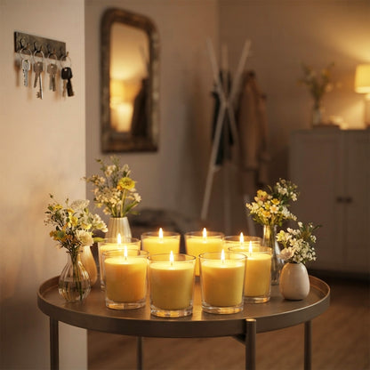 Hosley Set of 8 Highly Fragranced Citronella Candles