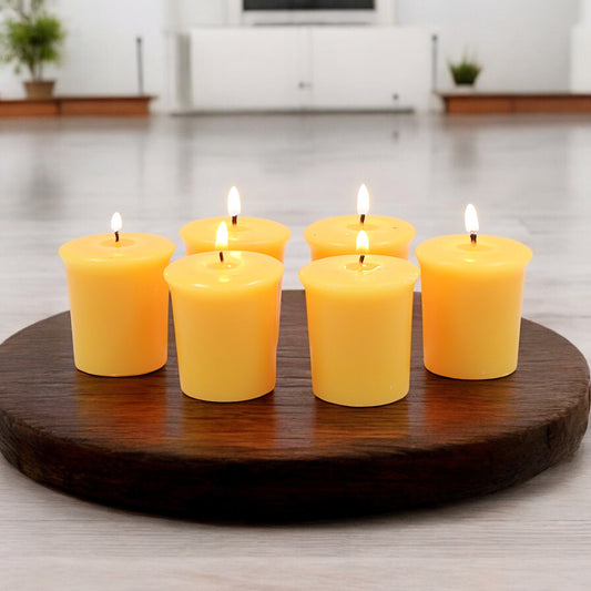 Set of 6 Hosley® 15 Hour Burn Time Each, Lemon Bar Highly Fragranced  Votive Candles