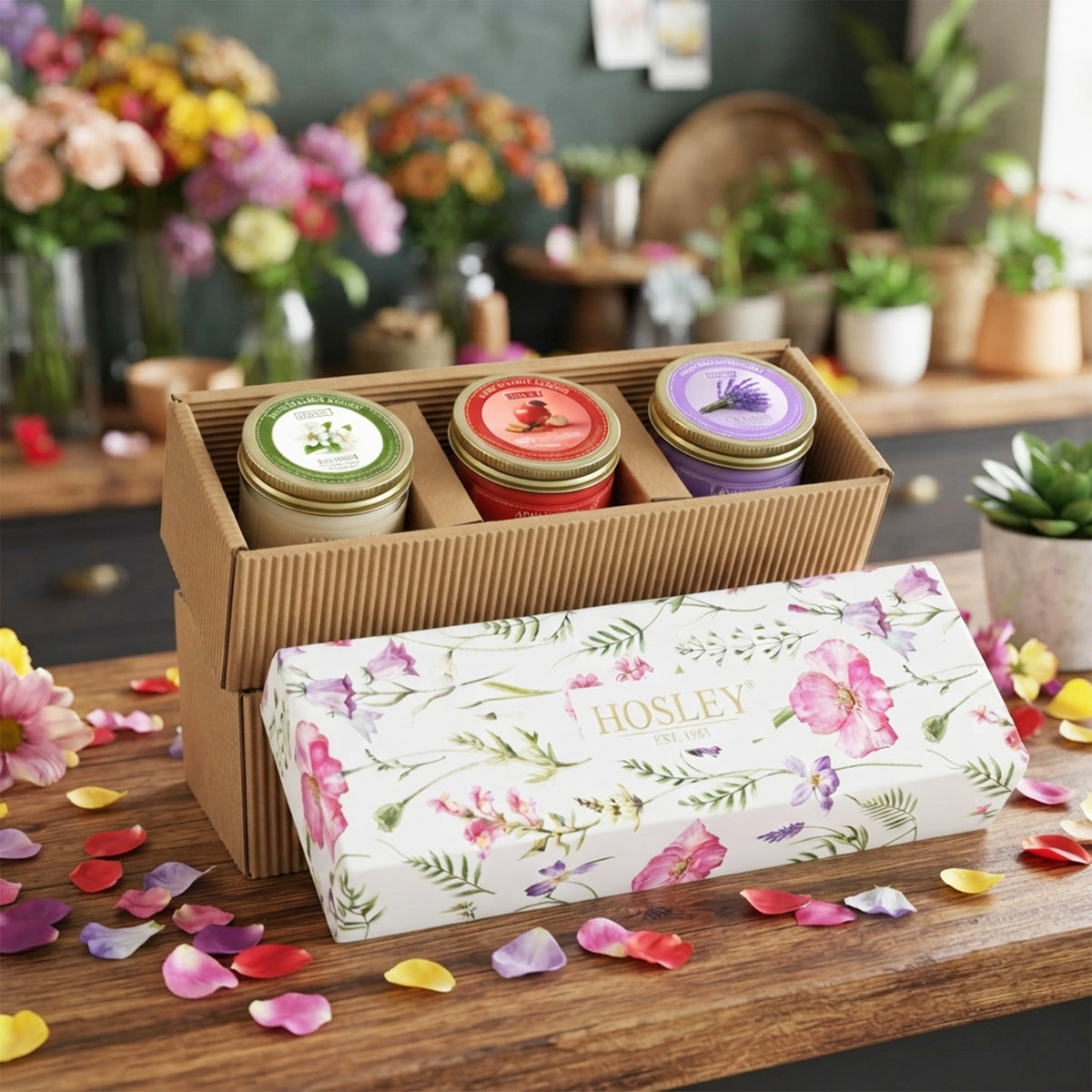 Hosley Scented Candles Gift Set