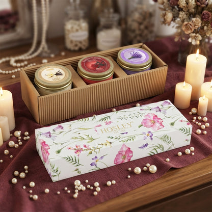 Scented Candles Gift Set 3 oz, Lavender Rose