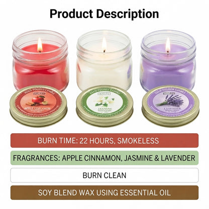 Hosley Scented Candles Gift Set