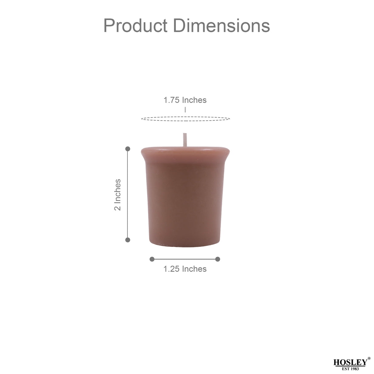 Set of 6 Hosley® 15 Hour Burn Time Each, Hazelnut Creme Highly Fragranced  Votive Candles