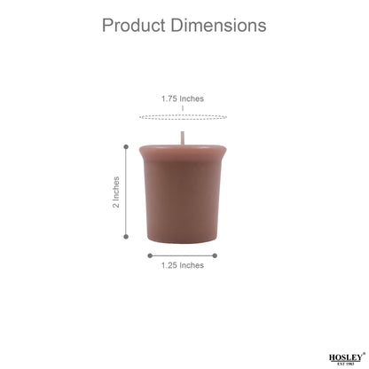 Set of 6 Hosley® 15 Hour Burn Time Each, Hazelnut Creme Highly Fragranced  Votive Candles