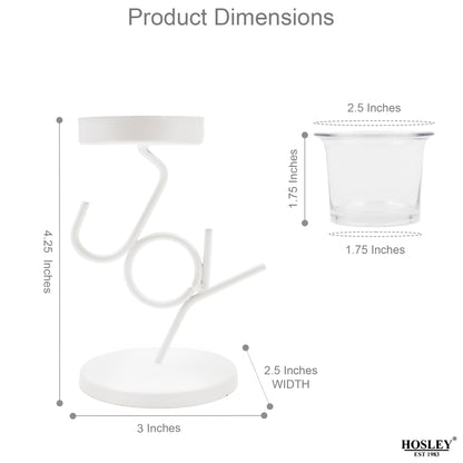 Hosley White Table Decorative Tealight Holder