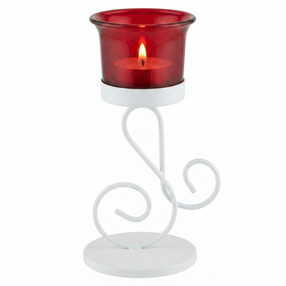 Hosley White Tabletop Tealight Holder