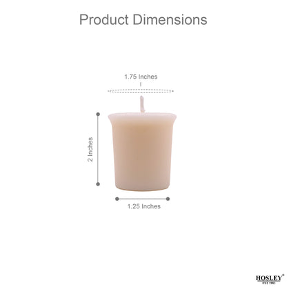 Set of 6 Hosley® 15 Hours Burn Time Each Unscented Votive Candles
