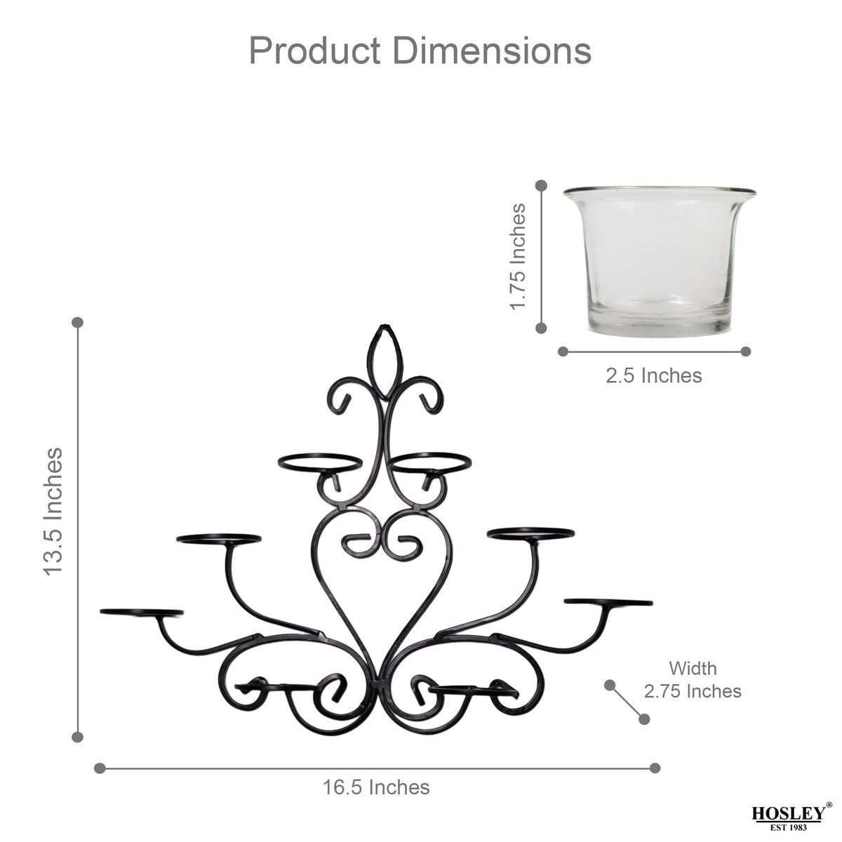 Hosley® 8 Cup Wall Sconce With Free Tealights