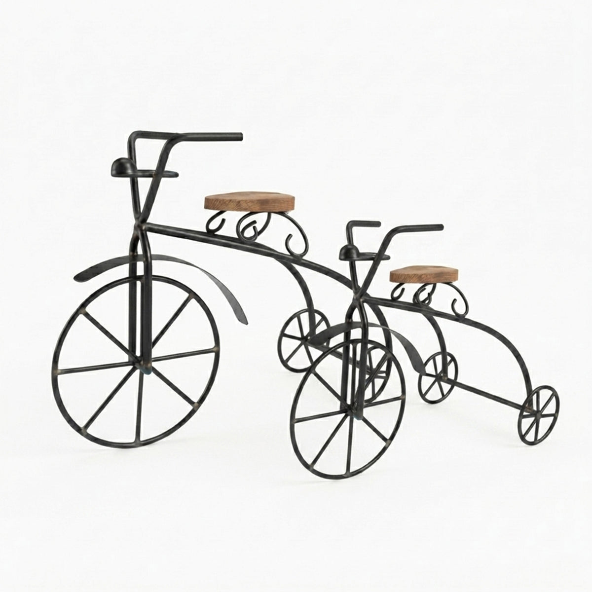 Set of 2 Decorative Metal Bicycle Showpiece