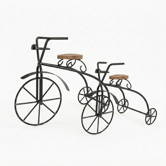 Set of 2 Decorative Metal Bicycle Showpiece