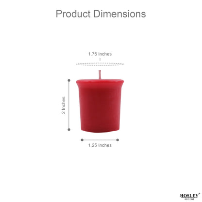Set of 6 Hosley® 15 Hour Burn Time Each, Apple Cinnamon Highly Fragranced Votive Candles