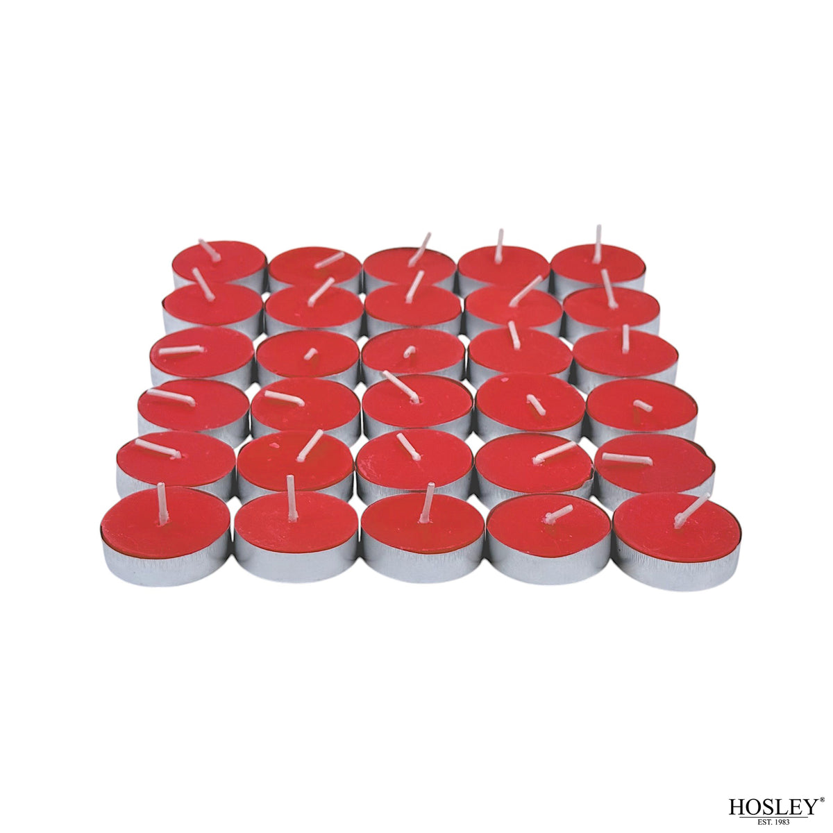 Hosley Rose Fragranced Tea Light Candles – Set of 30