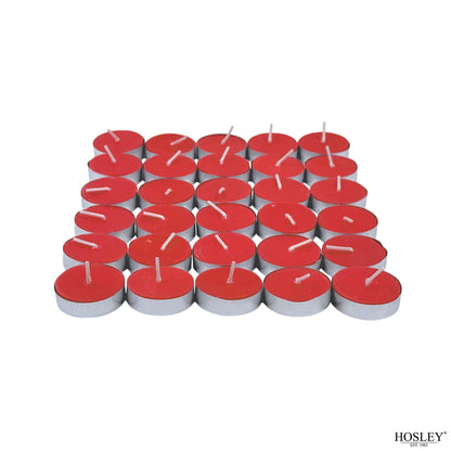 Hosley Rose Fragranced Tea Light Candles – Set of 30