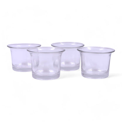 Hosley Set of 4 Glass Cups (Butter Pot)