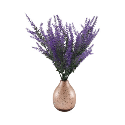 HOSLEY Rose Gold Mercury Glass Vase