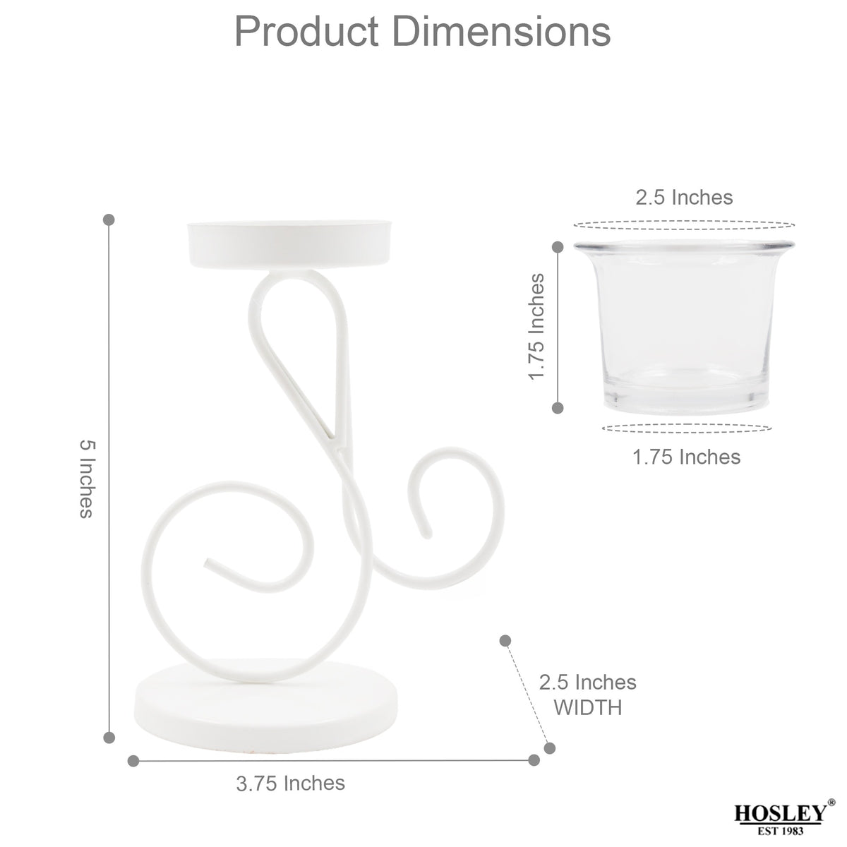Hosley Decorative E Design Tealight Holder