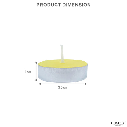 Hosley  Citronella Fragranced Tea Light Candles – Set of 30