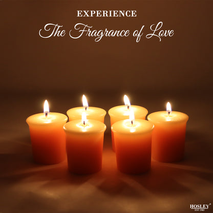 Set of 6 Hosley® 15 Hour Burn Time Each, Lemon Bar Highly Fragranced  Votive Candles