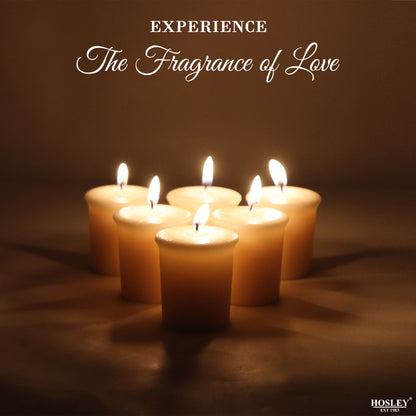 Set of 6 Hosley® 15 Hours Burn Time Each Unscented Votive Candles