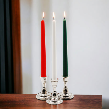 Hosley Unscented Taper Candles – Pack of 3