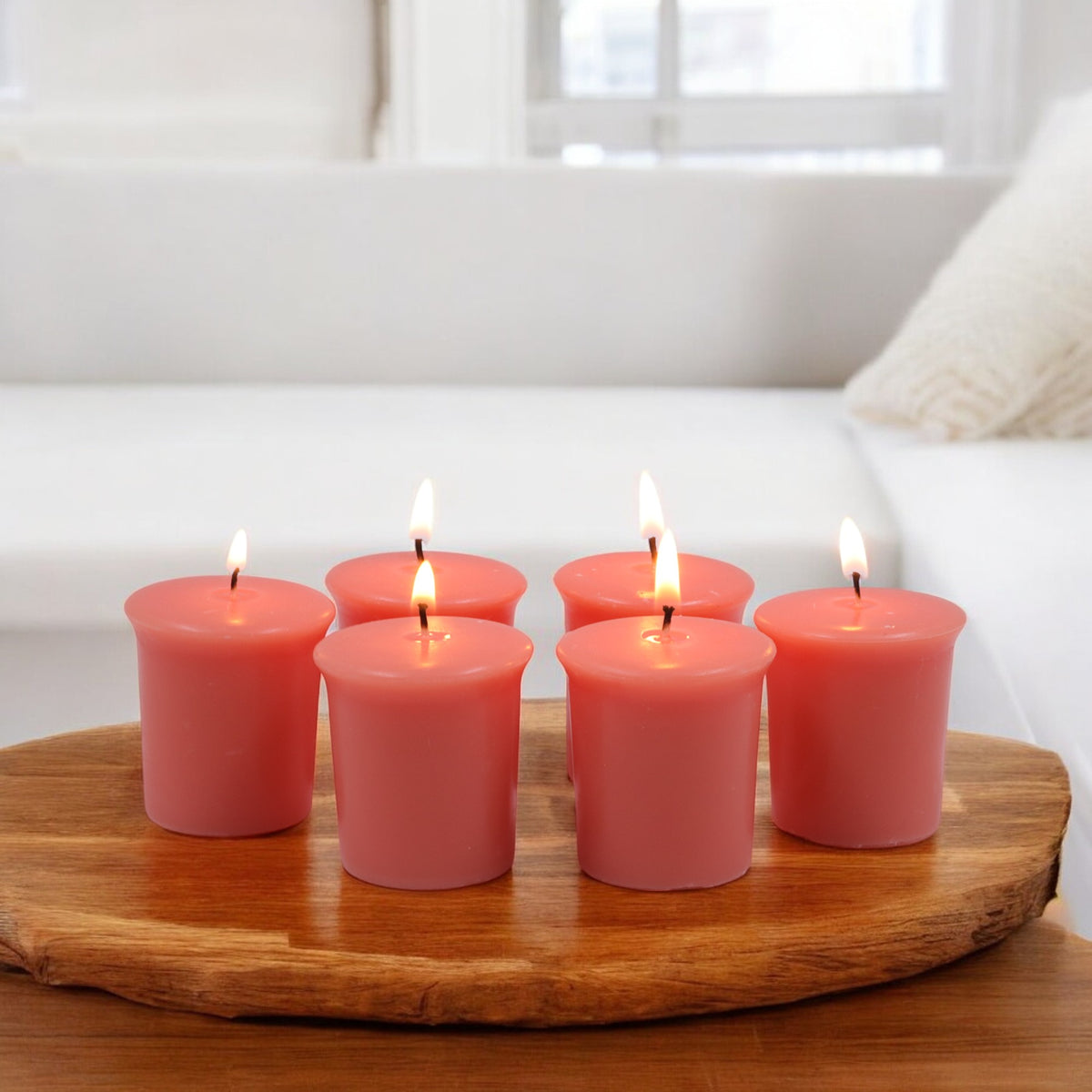 Set of 6 Hosley® 15 Hour Burn Time Each, Tropical Mist Highly Fragranced  Votive Candles