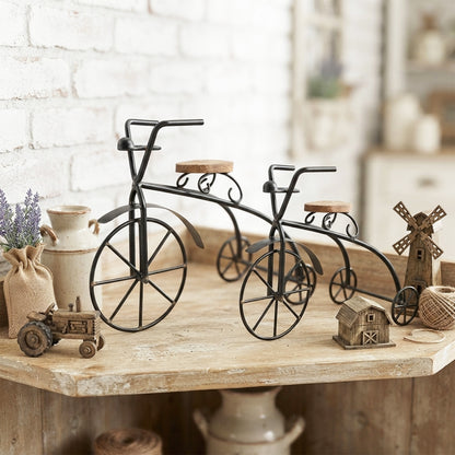 Set of 2 Decorative Metal Bicycle Showpiece