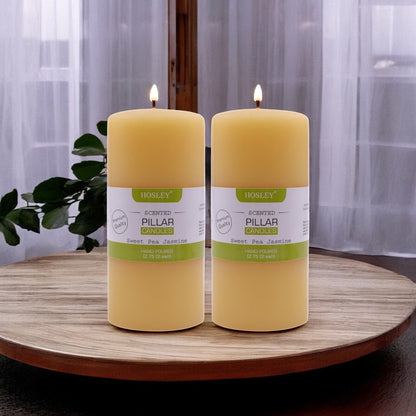 Hosley Set of 6Inchs Pillar Candles