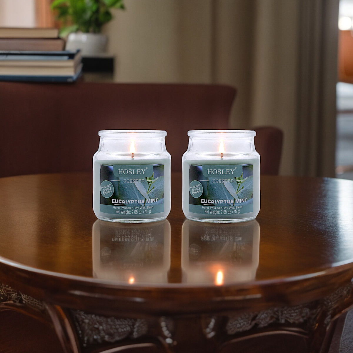 Hosley Set of 2 Eucalyptus Mint 2.65 Oz (75g)