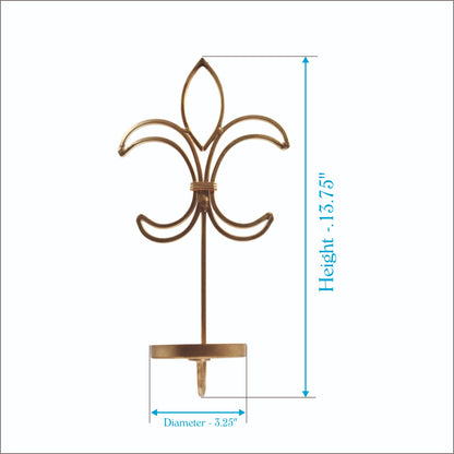 Hosley Wall Candle Holder Iron Candle Holder Hanging Wall,Gold, Pack of 1