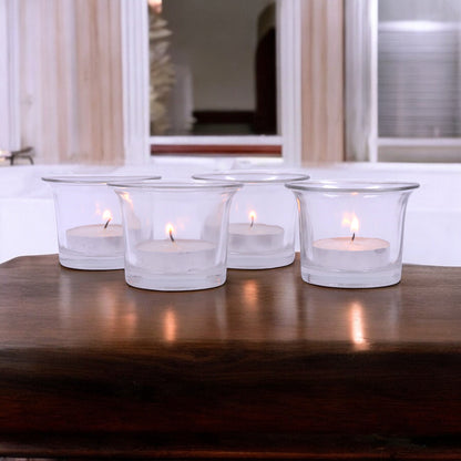 Hosley Set of 4 Glass Cups (Butter Pot)