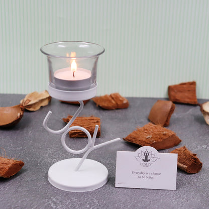 Hosley White Table Decorative Tealight Holder