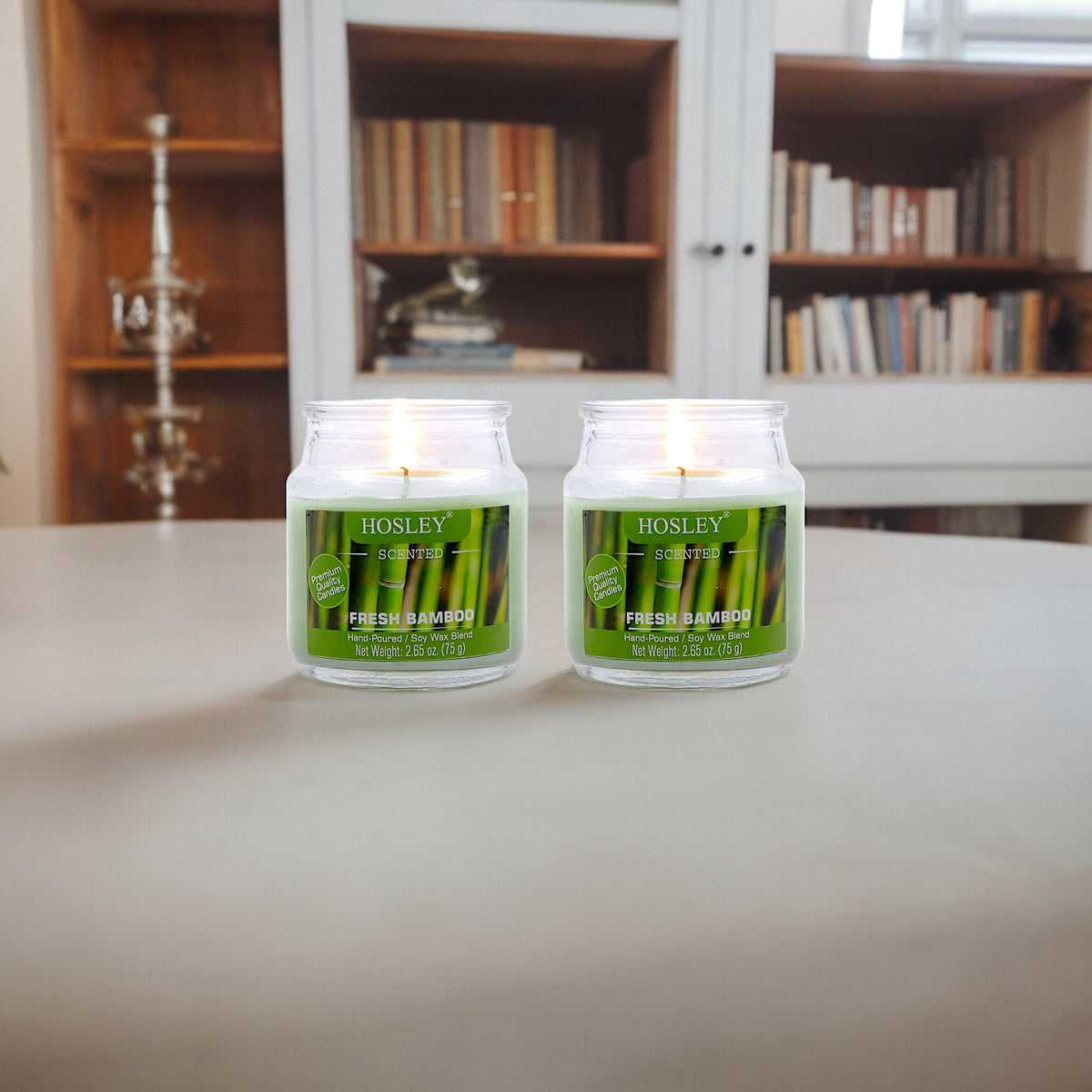 Hosley Set of 2 Fresh Bamboo 2.65 Oz (75g)