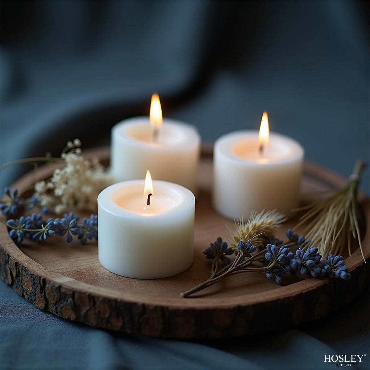 Hosley Set of 72 White Unscented Votive Candles | 10 Hour Burn Time |