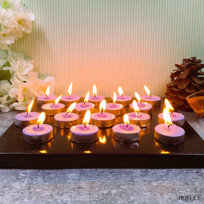 Hosley Lavender Fragranced Tea Light Candles – Set of 30