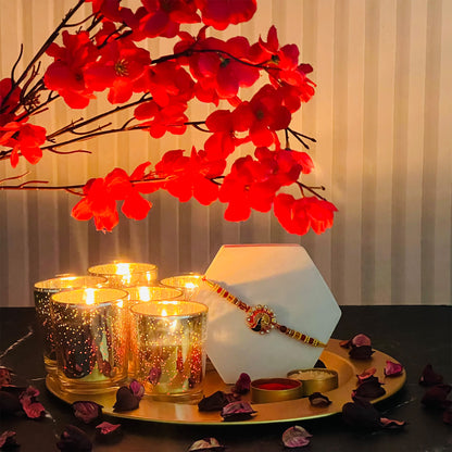 HOSLEY Jasmine Votive Candles | Rakhi Gift Set | Pack of 6