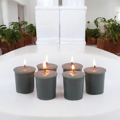Set of 6 Hosley® 15 Hour Burn Time Each, Eucalyptus Mint Highly Fragranced  Votive Candles