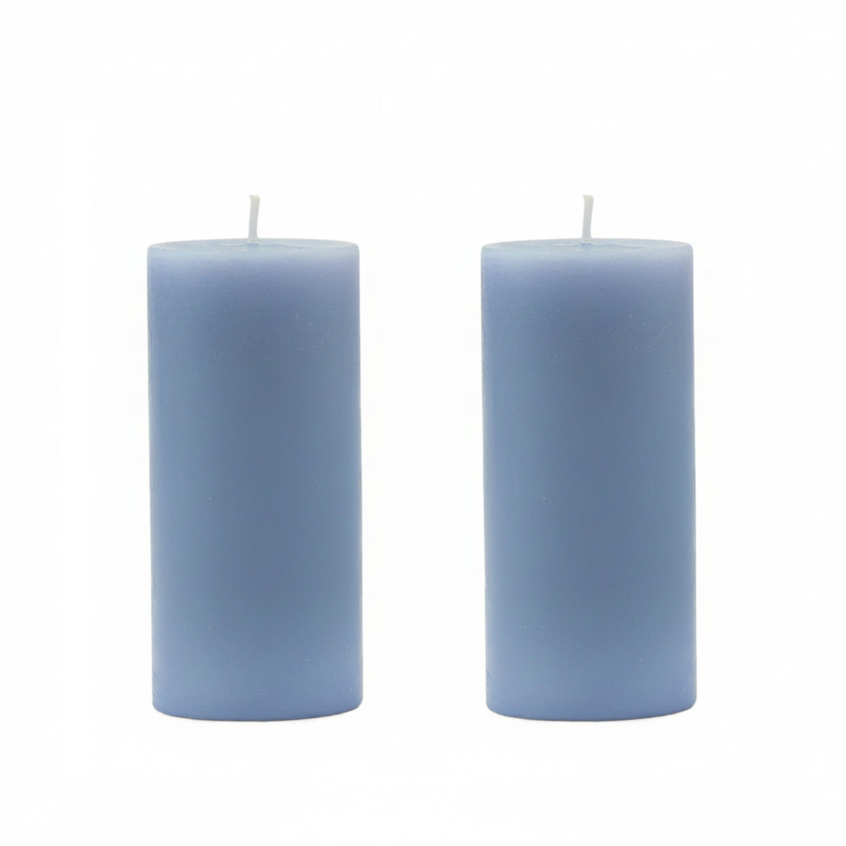 Hosley Fragrances Pillar Candles Ocean Sand Premium Scented Aromatherapy Candles, Set of 2, Blue