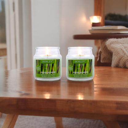 Hosley Set of 2 Fresh Bamboo 2.65 Oz (75g)